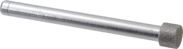 Made in USA - 3/8" Head Diam x 1/4" Head Thickness Diamond (Abrasive) Grinding Pin - 1/4" Shank Diam x 2-3/4" Shank Length, Coarse Grade - Eagle Tool & Supply