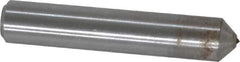 Made in USA - 1/4" Max Convex Radius Single Point Diamond Dresser - 2" Long x 3/8" Shank Diam - Eagle Tool & Supply