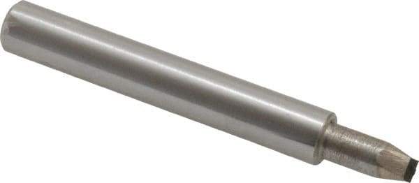 Made in USA - 0.032" Max Concave Radius Single Point Diamond Dresser - 2" Long x 3/8" Shank Diam - Eagle Tool & Supply