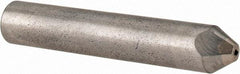 Made in USA - 1/4 Carat Natural Chisel Single Point Diamond Dresser - 2-1/2" Long x 7/16" Shank Diam, 60° Included Angle - Eagle Tool & Supply