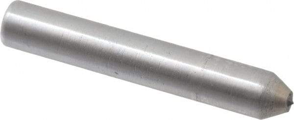 Made in USA - 1-1/2" Long x 1/4" Shank Diam Thread Single Point Diamond Dresser - 60° Included Angle - Eagle Tool & Supply