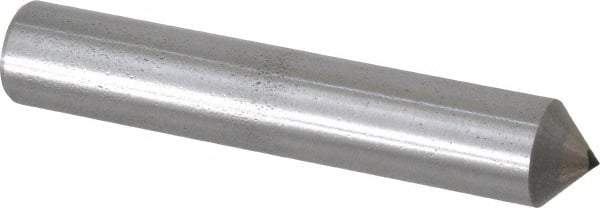 Made in USA - 1/4 Carat Cone Single Point Diamond Dresser - 2-1/2" Long x 7/16" Shank Diam, 90° Included Angle - Eagle Tool & Supply