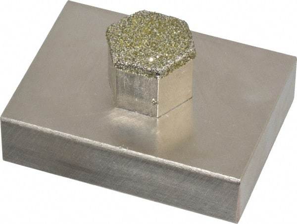 Made in USA - Diamond Plated Dressing Block - Eagle Tool & Supply