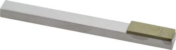 Made in USA - Very Fine, 1" Length of Cut, Single End Diamond Hone - 150 Grit, 3/8" Wide x 3/8" High x 4" OAL - Eagle Tool & Supply