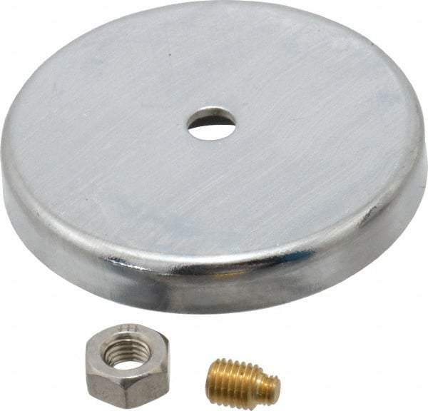 Made in USA - Magnetic Indicator Base - 2" Base Diam, 60 Lb Magnetic Pull - Eagle Tool & Supply