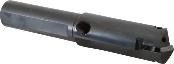 Allied Machine and Engineering - Series C, 1-1/2 to 2-3/8" Diam, 1-1/4" Diam Straight Shank, Straight Flute Spade Drill - 4" Max Depth, 5" Body Length, 8" OAL, Short Length, Through Coolant - Eagle Tool & Supply