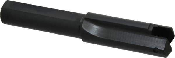 Allied Machine and Engineering - Series B, 1-1/4 to 1-3/4" Diam, 1" Diam Straight Shank, Straight Flute Spade Drill - 3-1/2" Max Depth, 4-3/32" Body Length, 7" OAL, Short Length - Eagle Tool & Supply