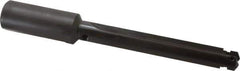 Allied Machine and Engineering - Series A, 31/32 to 1-3/8" Diam, 1-1/2" Diam Straight Shank, Straight Flute Spade Drill - 7-3/4" Max Depth, 8-9/32" Body Length, 11-1/4" OAL, Standard Length, Through Coolant - Eagle Tool & Supply