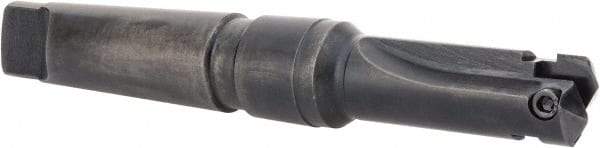 Allied Machine and Engineering - Series A, 31/32 to 1-3/8" Diam, 4MT Taper Shank, Straight Flute Spade Drill - 3" Max Depth, 3-25/32" Body Length, 7-7/8" OAL, Short Length - Eagle Tool & Supply