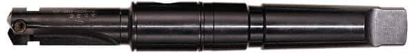 Allied Machine and Engineering - Series E, 2-1/2 to 3-3/8" Diam, 5MT Taper Shank, Straight Flute Spade Drill - 10" Max Depth, 13-5/8" Body Length, 18-7/16" OAL, Standard Length, Through Coolant - Eagle Tool & Supply