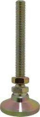 Gibraltar - 1/2-13 Bolt Thread, Studded Pivotal Stud Mount Leveling Pad & Mount - 5,000 Max Lb Capacity, 1-7/8" Base Diam - Eagle Tool & Supply