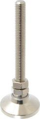 Gibraltar - 1/2-13 Bolt Thread, Studded Pivotal Stud Mount Leveling Pad & Mount - 5,000 Max Lb Capacity, 1-7/8" Base Diam - Eagle Tool & Supply