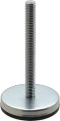 Gibraltar - 1/2-13 Bolt Thread, Stud Mount Leveling Pad & Mount - 500 Max Lb Capacity, 2.8" Base Diam, 4" Thread Length - Eagle Tool & Supply