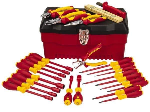 Wiha - 25 Piece Insulated Hand Tool Set - Comes in Molded Case - Eagle Tool & Supply