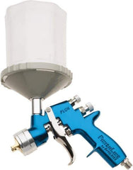 DeVilbiss - Gravity Feed High Volume/Low Pressure Paint Spray Gun - 24 oz Capacity, 100 Max psi, 9.9 to 40 CFM, For Enamels, Epoxies, Lacquers, Polyurethanes, Primers, Sealers, Stains, Thinned Latex, Varnishes - Eagle Tool & Supply