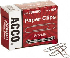 ACCO - 1-3/4" Wide Paper Fastener - Silver - Eagle Tool & Supply