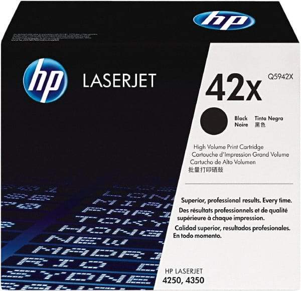 Hewlett-Packard - Black Toner Cartridge - Use with HP LaserJet 4250, 4350 - Eagle Tool & Supply