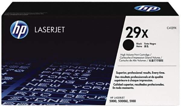 Hewlett-Packard - Black Toner Cartridge - Use with HP Laser Jet 5000, 5100 - Eagle Tool & Supply