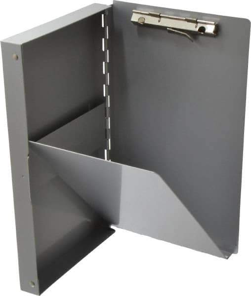 Saunders - 10 Inch Long x 6 Inch Wide x 1 Inch High, Clip Board - Silver - Eagle Tool & Supply