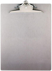 Saunders - 13-1/4 Inch Long x 9 Inch Wide x 1-3/4 Inch High, Clip Board - Silver - Eagle Tool & Supply