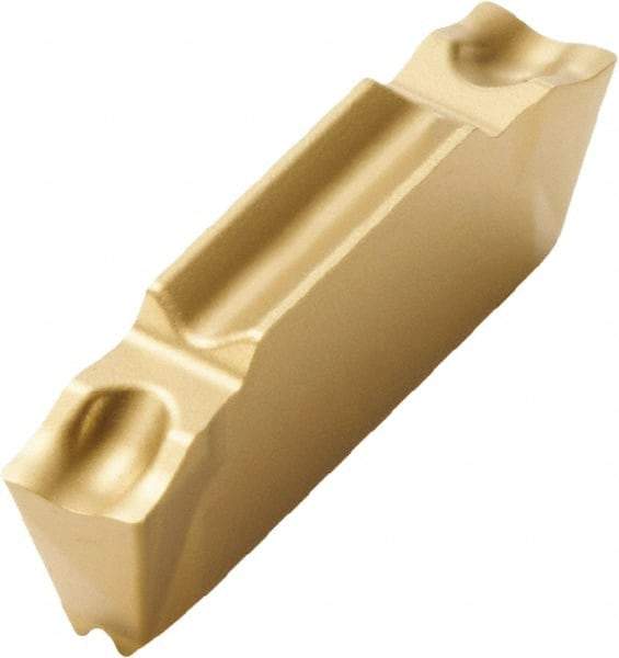 Seco - LCMF, 0.157" Cutting Width, CP500 Grade, Double End Multi-Directional Turning Insert - TiAlN, TiN Coated - Eagle Tool & Supply
