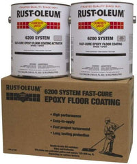 Rust-Oleum - 1 Gal Can Semi Gloss Silver Gray Floor Coating - <250 g/L VOC Content - Eagle Tool & Supply