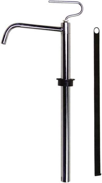 Value Collection - 3/4" Outlet, Steel Hand Operated Drum Pump - 4 oz per Stroke, 18-1/2" OAL, For Petroleum Based Products - Eagle Tool & Supply