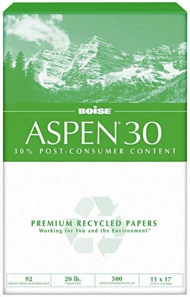 Boise - 11" x 17" White Copy Paper - Use with Laser Printers, High-Speed Copiers, Plain Paper Fax Machines - Eagle Tool & Supply