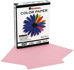 UNIVERSAL - 8-1/2" x 11" Pink Copy Paper - Use with Laser Printers, Copiers, Offset Presses, Spirit Duplicators - Eagle Tool & Supply