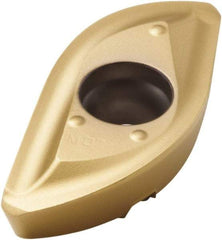 Seco - 218.20150 M08 Grade F40M Carbide Milling Insert - TiAlN/TiN Finish, 0.236" Thick, 0.59" Corner Radius - Eagle Tool & Supply