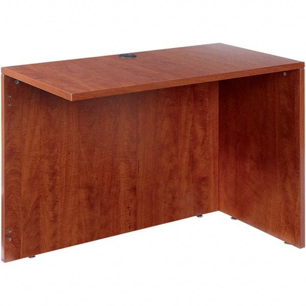 ALERA - Woodgrain Laminate Return/Bridge Shell Desk - 42" Wide x 23-5/8" Deep x 29-5/8" High, Medium Cherry - Eagle Tool & Supply