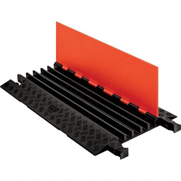 Checkers - On Floor Cable Covers Cover Material: Polyurethane Number of Channels: 5 - Eagle Tool & Supply