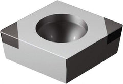 Sandvik Coromant - CCGW32.51 Grade 7025 CBN Turning Insert - Uncoated, 80° Diamond, 3/8" Inscr Circle, 5/32" Thick, 1/64" Corner Radius - Eagle Tool & Supply
