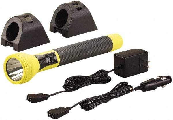 Streamlight - White LED Bulb, 350 Lumens, Industrial/Tactical Flashlight - Yellow Plastic Body, 1 6V NiMH Battery Included - Eagle Tool & Supply