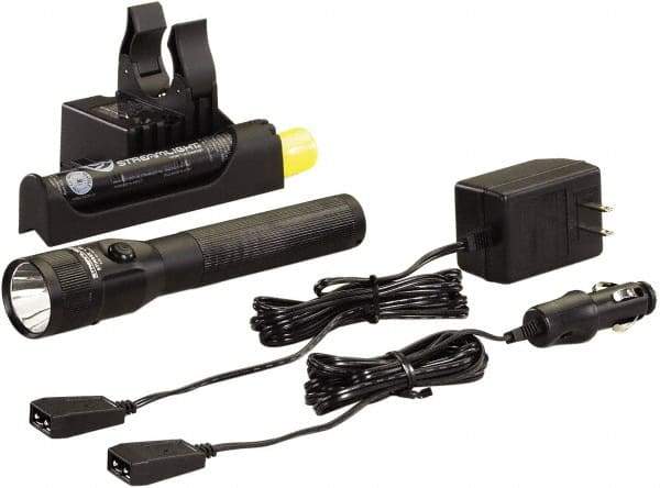 Streamlight - White LED Bulb, 400 Lumens, Industrial/Tactical Flashlight - Black Aluminum Body, 1 AA NiCad Battery Included - Eagle Tool & Supply
