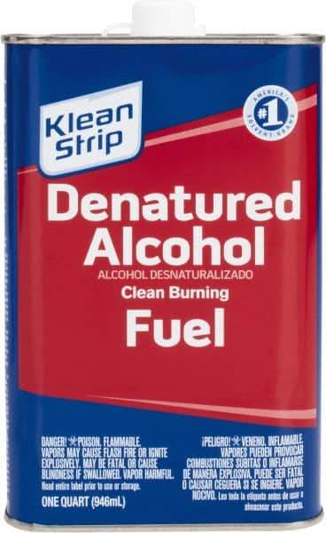 Klean-Strip - 1 Qt Denatured Alcohol - 790 gL VOC Content, Comes in Can - Eagle Tool & Supply
