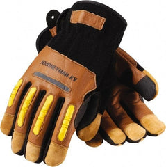 PIP - Size XL Leather/Spandex/Lycra/Kevlar Work Gloves - Kevlar Lined, Padded Goat Skin Palm - Eagle Tool & Supply