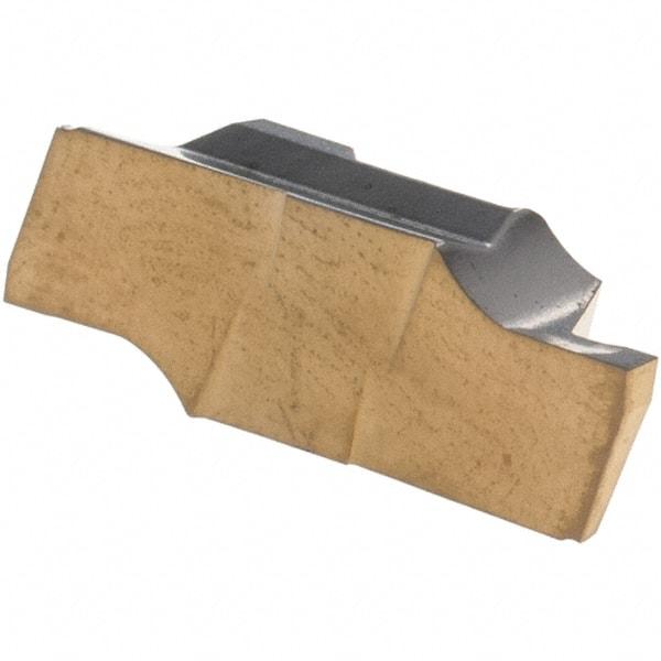 Iscar - 100000GIPI Grade IC830, 1mm Cutting Width Carbide Grooving Insert - 2mm Max Depth of Cut, Right Hand, AlTiN/TiN Finish - Eagle Tool & Supply