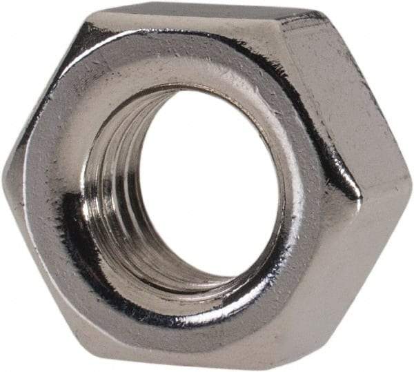 Value Collection - M7x1.00 Metric Coarse Stainless Steel Right Hand Hex Nut - 11mm Across Flats, 5.5mm High, Uncoated - Eagle Tool & Supply