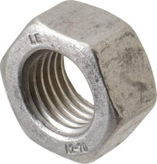 Value Collection - M30x3.50 Metric Coarse Stainless Steel Right Hand Hex Nut - 46mm Across Flats, 24mm High, Uncoated - Eagle Tool & Supply