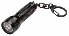 Streamlight - White LED Bulb, 4 Lumens, Mini Flashlight - Black Aluminum Body, 4 Button/Coin Cell Alkaline Batteries Included - Eagle Tool & Supply