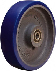 Hamilton - 8 Inch Diameter x 2 Inch Wide, Polyurethane Mold on to Cast Iron Center Caster Wheel - 1,200 Lb. Capacity, 2-1/4 Inch Hub Length, 1/2 Inch Axle Diameter, Sealed Precision Ball Bearing - Eagle Tool & Supply