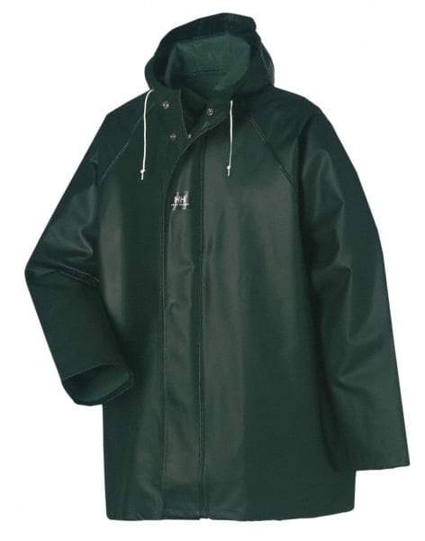 Helly Hansen - Size M, Green, Rain Jacket - 38-40" Chest, - Eagle Tool & Supply