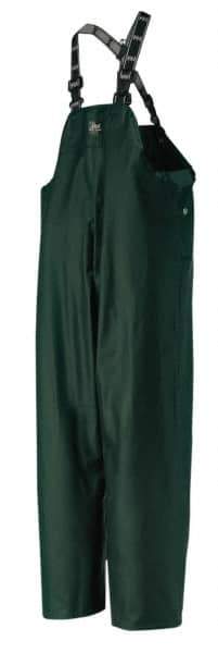 Helly Hansen - Size 2XL, Green, Rain Bib Overall - Open Ankle - Eagle Tool & Supply
