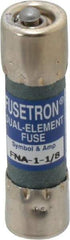 Cooper Bussmann - 250 VAC, 1.13 Amp, Time Delay Pin Indicator Fuse - Fuse Holder Mount, 1-1/2" OAL, 10 at 125 V kA Rating, 13/32" Diam - Eagle Tool & Supply