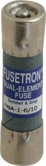 Cooper Bussmann - 250 VAC, 1.6 Amp, Time Delay Pin Indicator Fuse - Fuse Holder Mount, 1-1/2" OAL, 10 at 125 V kA Rating, 13/32" Diam - Eagle Tool & Supply