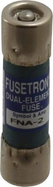 Cooper Bussmann - 250 VAC, 2 Amp, Time Delay Pin Indicator Fuse - Fuse Holder Mount, 1-1/2" OAL, 10 at 125 V kA Rating, 13/32" Diam - Eagle Tool & Supply