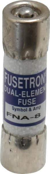 Cooper Bussmann - 125 VAC, 8 Amp, Time Delay Pin Indicator Fuse - Fuse Holder Mount, 1-1/2" OAL, 10 at AC kA Rating, 13/32" Diam - Eagle Tool & Supply