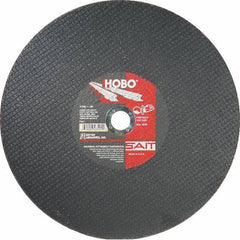 Sait - 16" Aluminum Oxide Cutoff Wheel - 1/8" Thick, 1" Arbor, 4,800 Max RPM, Use with Portable Tools - Eagle Tool & Supply