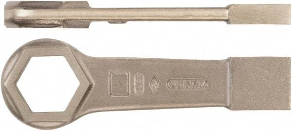 Ampco - 2-5/8" 6 Point Striking Box Wrench - Single End, 13-1/2" OAL, Aluminum Bronze - Eagle Tool & Supply